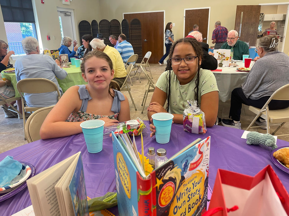 Students after the Worship Service (photo by Emily Harper)