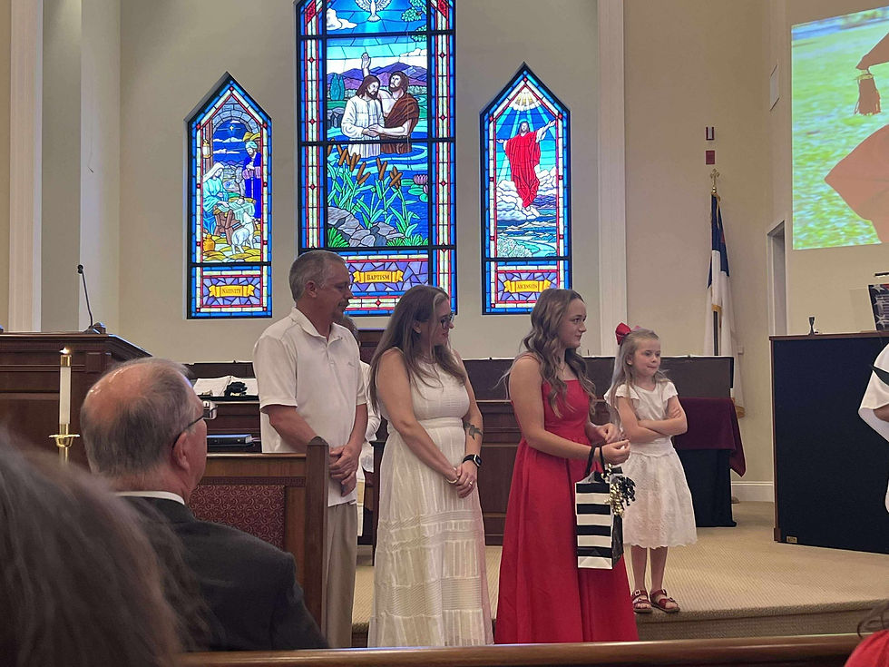 Diana Harper and Family during Graduation Recognition Ceremony May 25