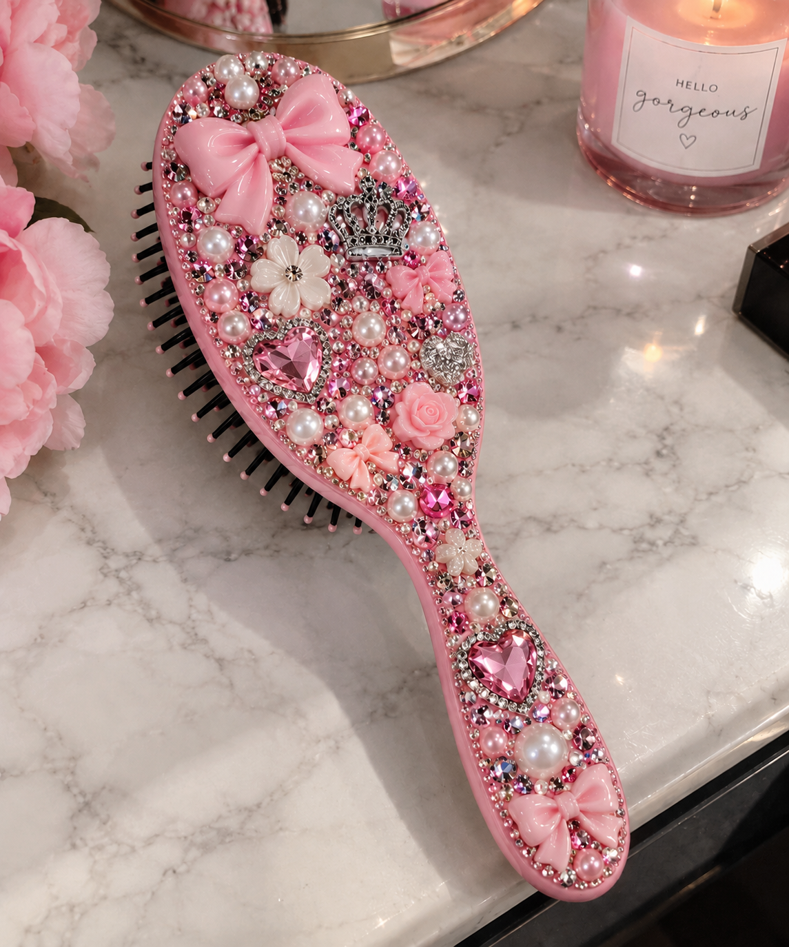 Embellished Hairbrushes