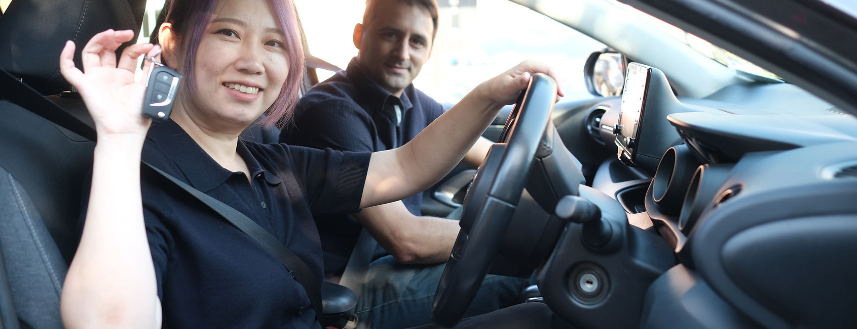 a typical driving lesson