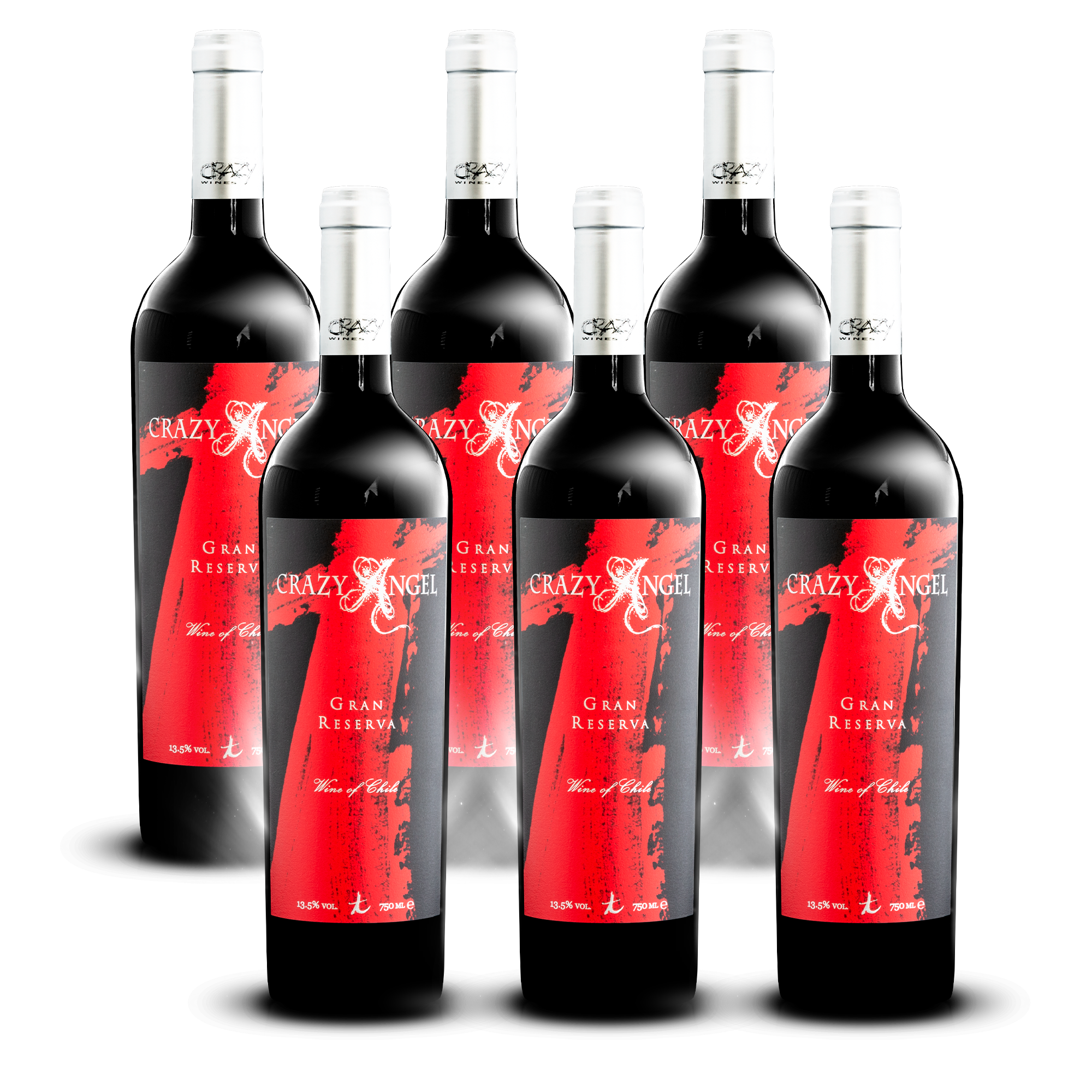 Crazy Angel Gran Reserva · Blend 2018, 6 botellas