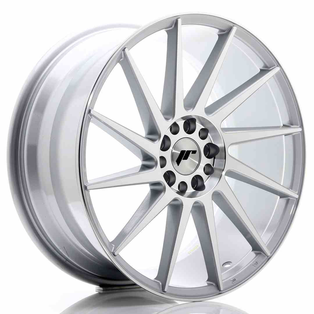 JAPAN RACING JR22 19X8.5 5/112|5/114.3 ET40 CB74.1 SILVER & POLISHED (20)