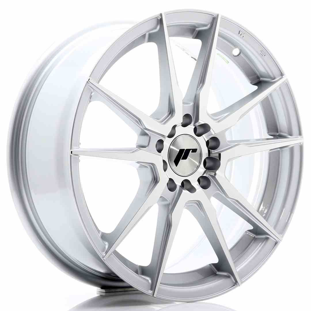 JAPAN RACING JR21 17X7 4/100|4/108 ET25 CB74.1 SILVER & POLISHED (20)