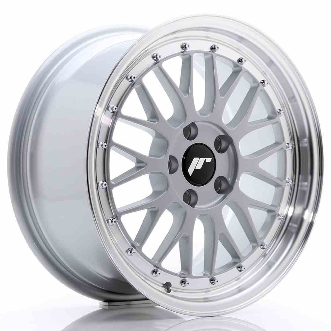 JAPAN RACING JR23 17X8 5/100 ET35 CB57.1 SILVER & POLISHED (1)