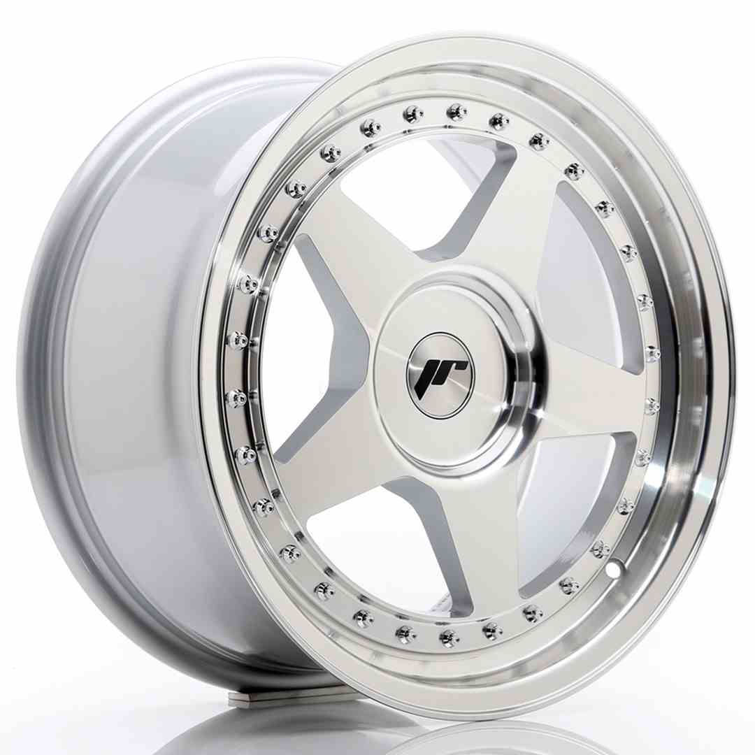 JAPAN RACING JR6 17X8 BLANK ET35 CB74.1 SILVER & POLISHED (20)