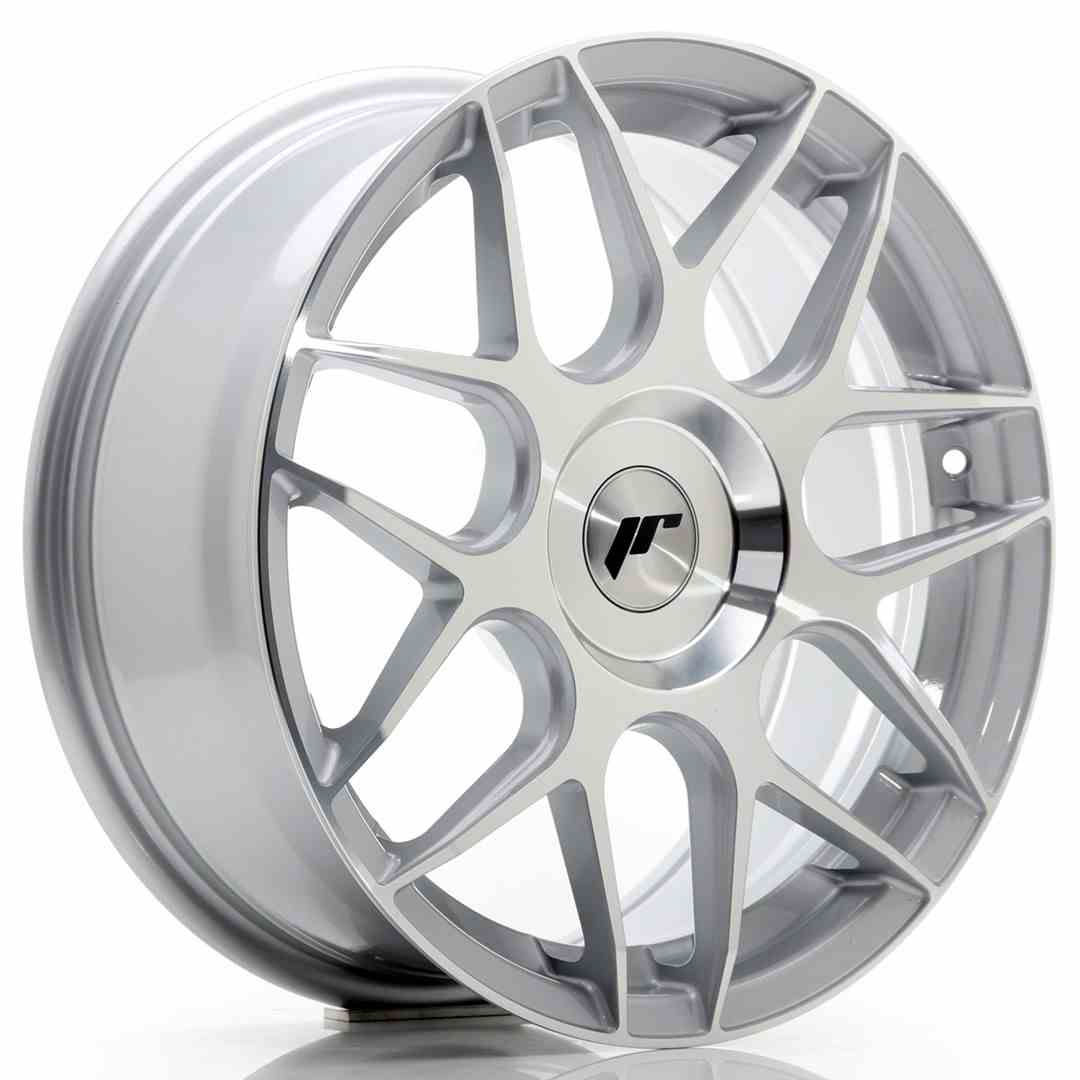 JAPAN RACING JR18 17X7 BLANK ETXX CB73.1 SILVER & POLISHED (20)