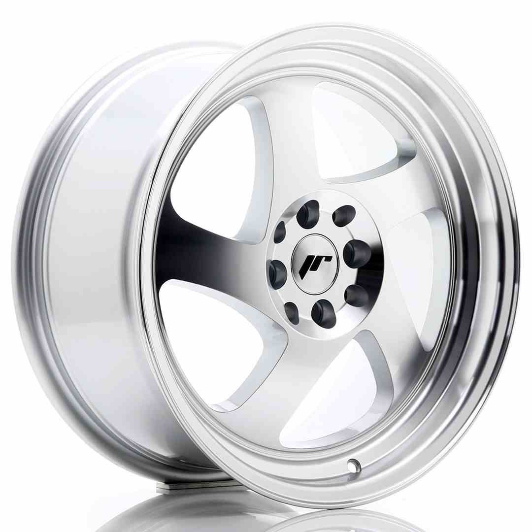 JAPAN RACING JR15 17X8 5/100|5/114.3 ET35 CB74.1 SILVER & POLISHED (20)