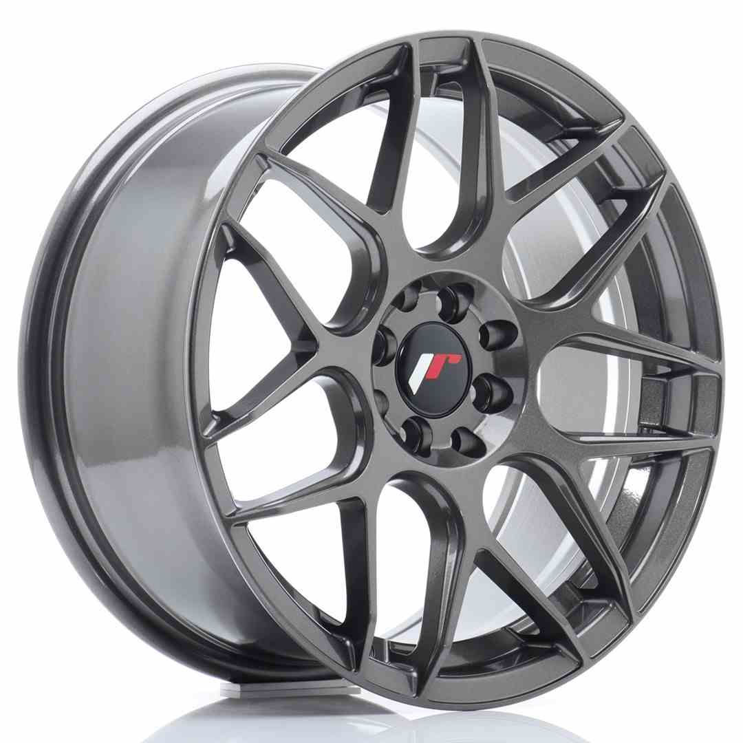 JAPAN RACING JR18 17X8 4/100|4/108 ET25 CB73.1 GREY (20)