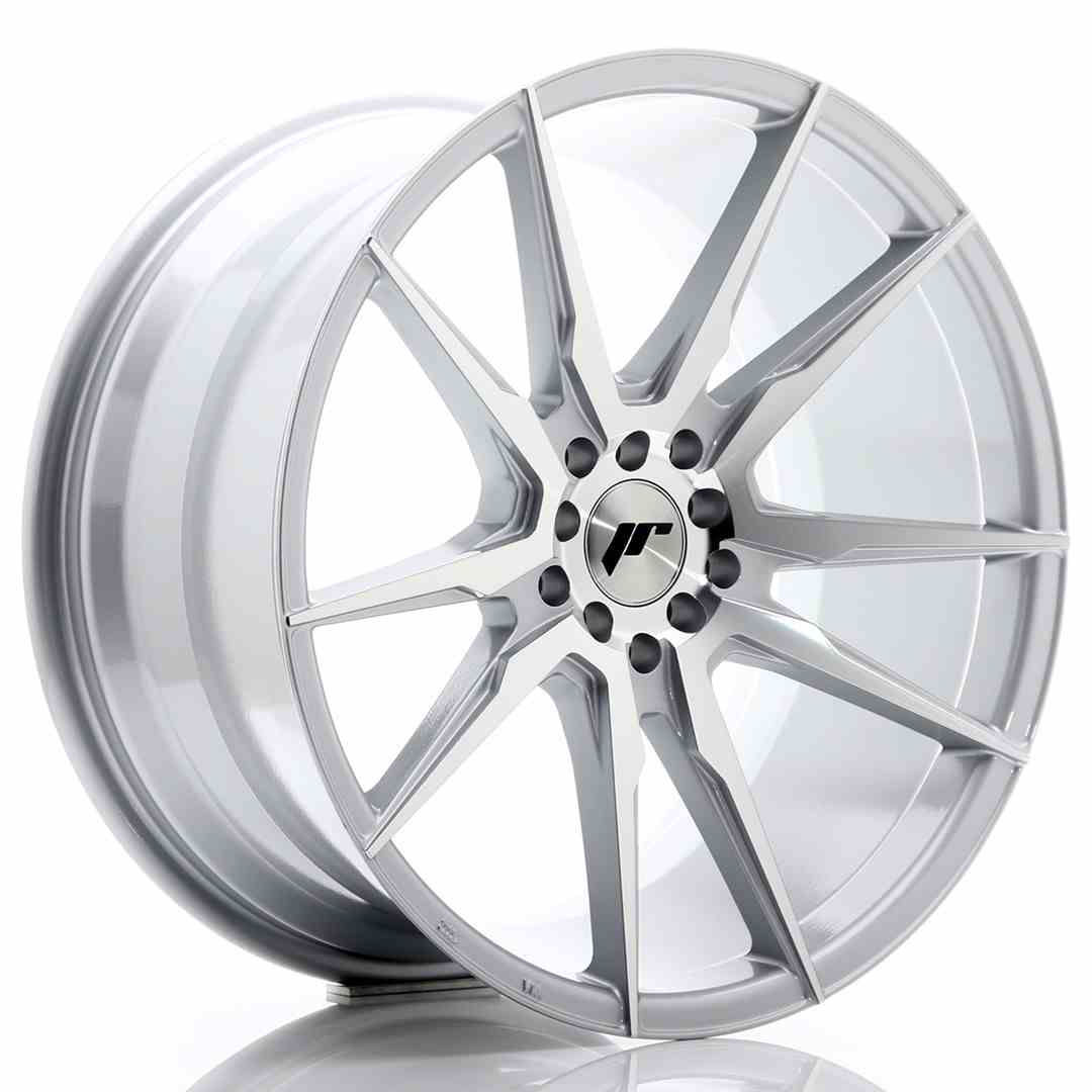 JAPAN RACING JR21 19X9.5 5/112|5/114.3 ET40 CB74.1 SILVER & POLISHED (1)