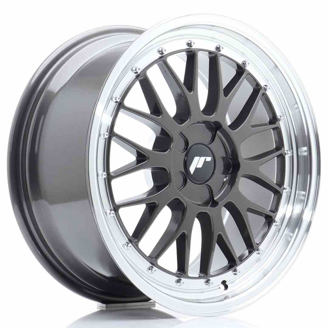JAPAN RACING JR23 18X8.5 BLANK ETXX CB74.1 GREY & POLISHED (3)