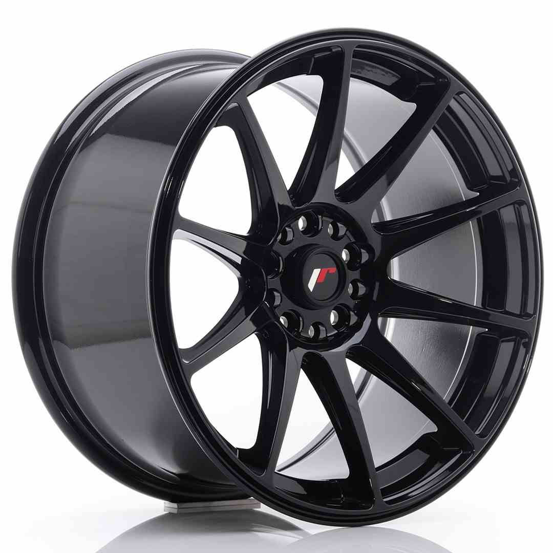 JAPAN RACING JR11 18X9.5 5/100|5/108 ET30 CB74.1 BLACK (20)