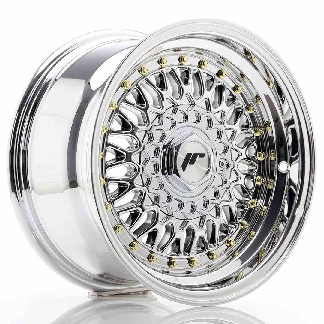 JAPAN RACING JR9 15X8 4/100|4/108 ET20 CB74.1 CHROME (20)
