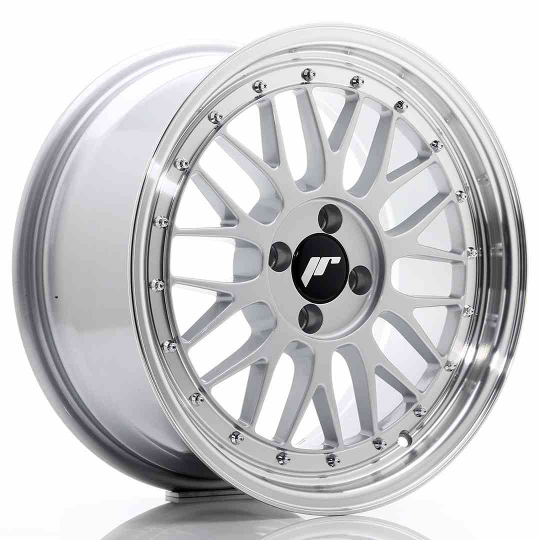 JAPAN RACING JR23 17X8 4/100 ET35 CB67.1 SILVER & POLISHED (1)