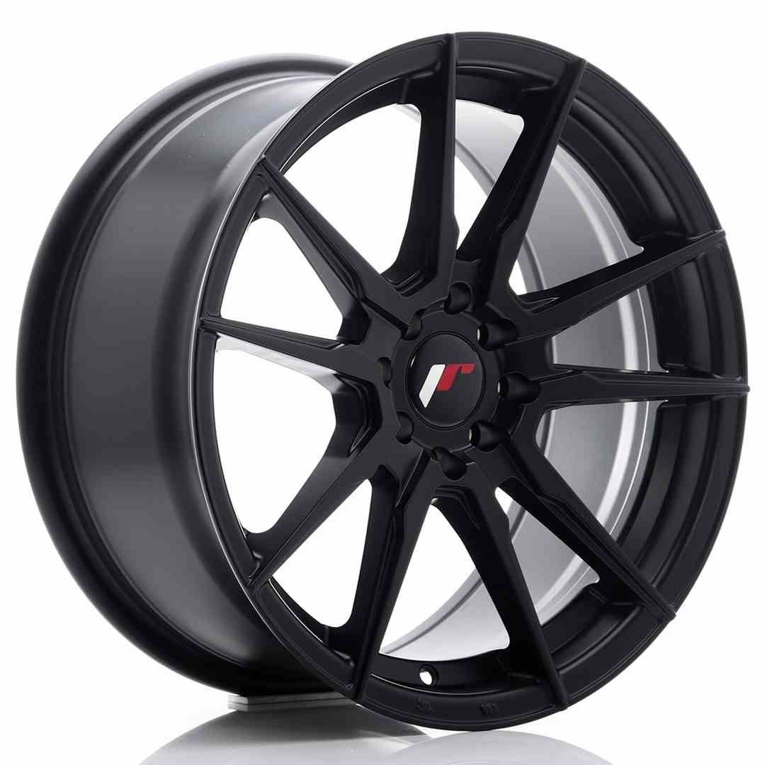 JAPAN RACING JR21 17X8 5/110|5/120 ET35 CB74.1 BLACK (4)
