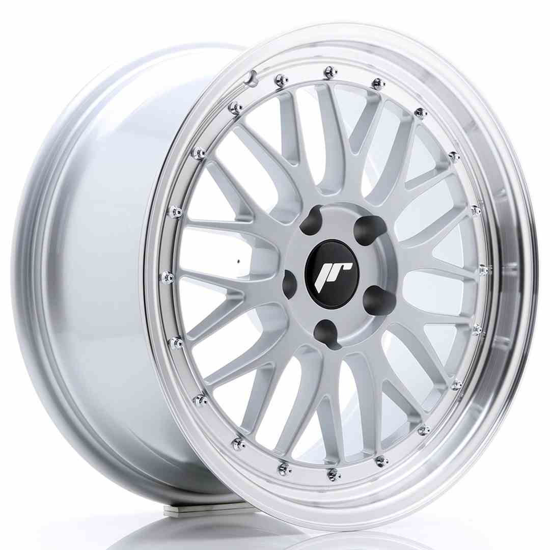 JAPAN RACING JR23 18X8.5 5/100 ET35 CB74.1 SILVER & POLISHED (2)