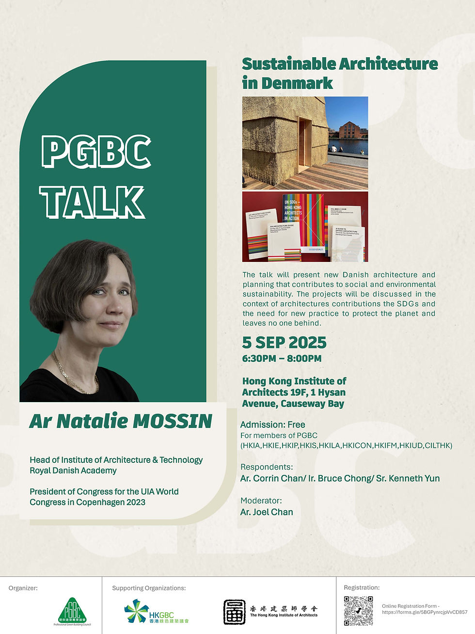 PGBC Talk on Sustainable Architecture in Denmark by Ar Natalie MOSSIN