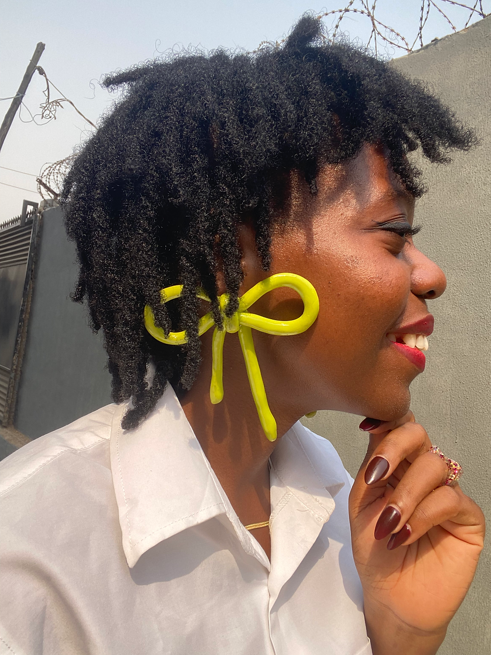 Thumbnail: Bow Women's Colorful Earrings