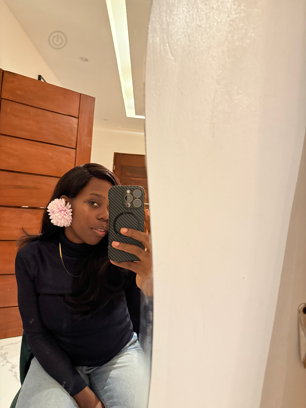 Thumbnail: Women's Floral PomPom Earrings