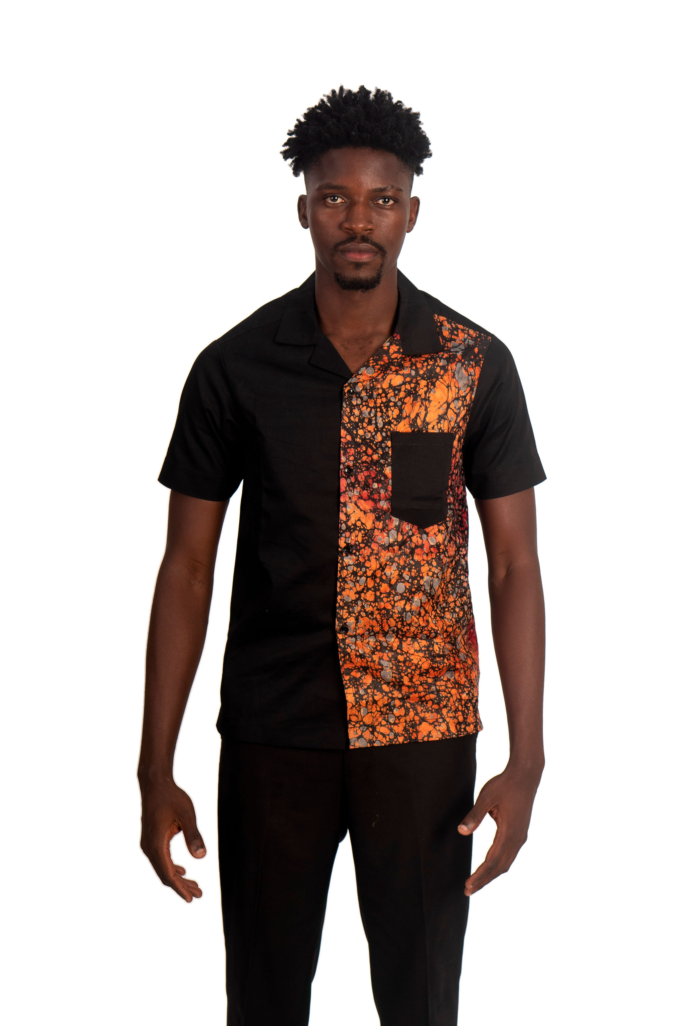 Men's Short Sleeve Adire Summer Shirt