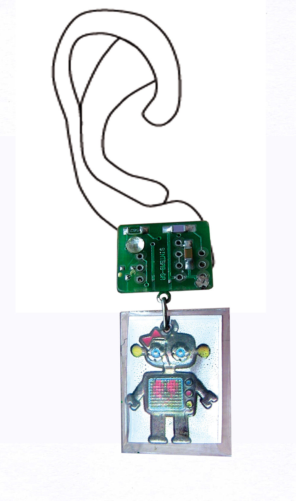 Boucles d'oreilles " Electro-Robots"