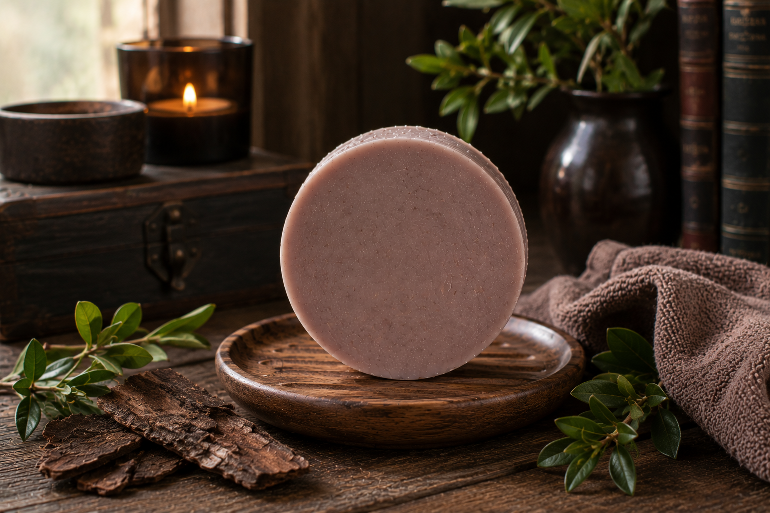 Mahogany and Teakwood Lye Soap