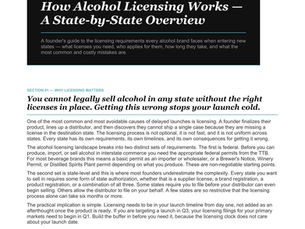 How Alcohol Licensing Works — A State-by-State Overview
