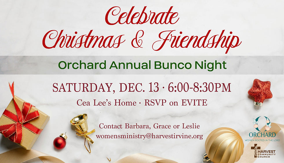 Orchard Women's Bunco Night