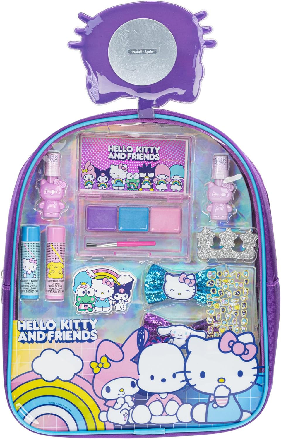 Hello Kitty and Friends- Townley Girl Makeup Filled Backpack Set
