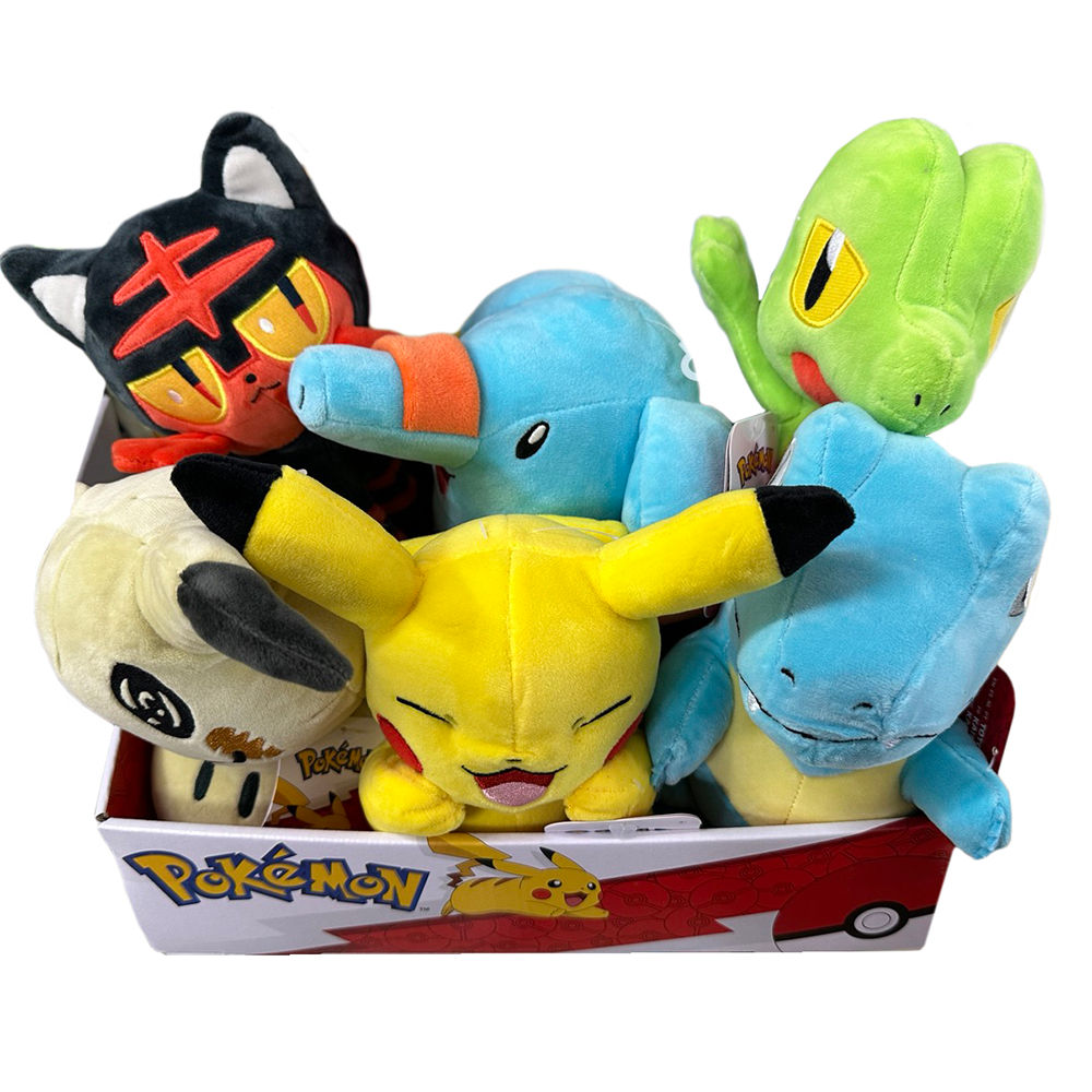 Pokemon Pikachu 9.5" Plush Doll 6Pc Set