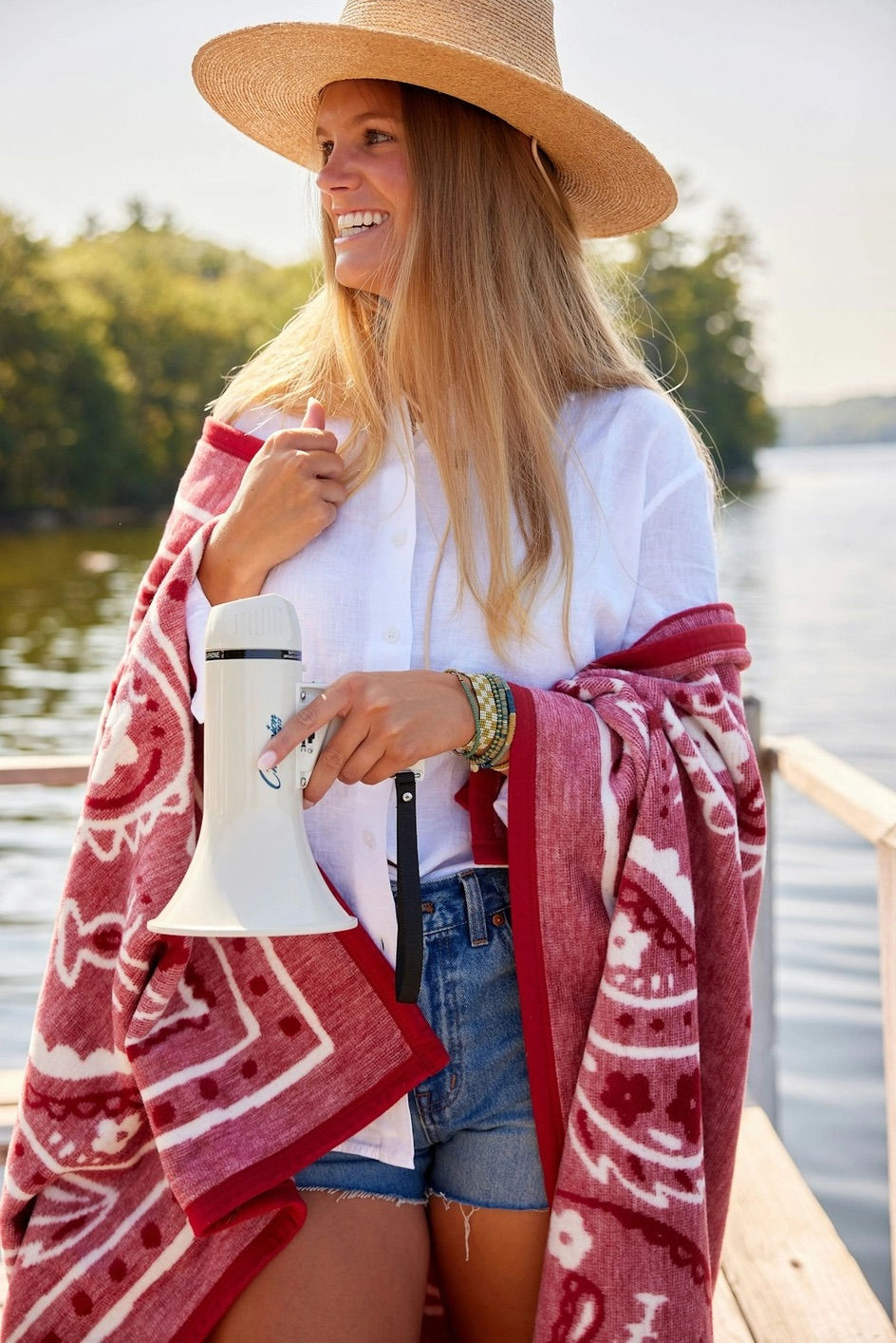 Thumbnail: Vintage Bandana Blanket  | 60″ x 80″