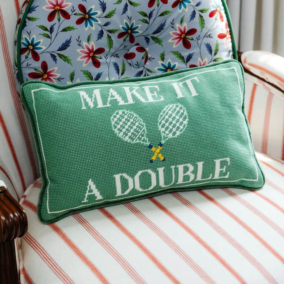 Thumbnail: Make It A Double Needlepoint Pillow