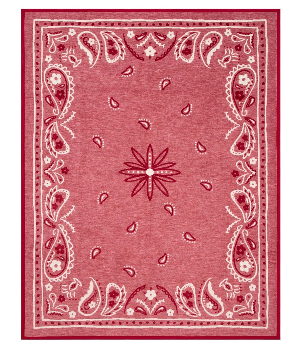 Thumbnail: Vintage Bandana Blanket  | 60″ x 80″
