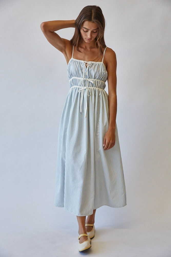 Thumbnail: Striped Sundress Midi Dress