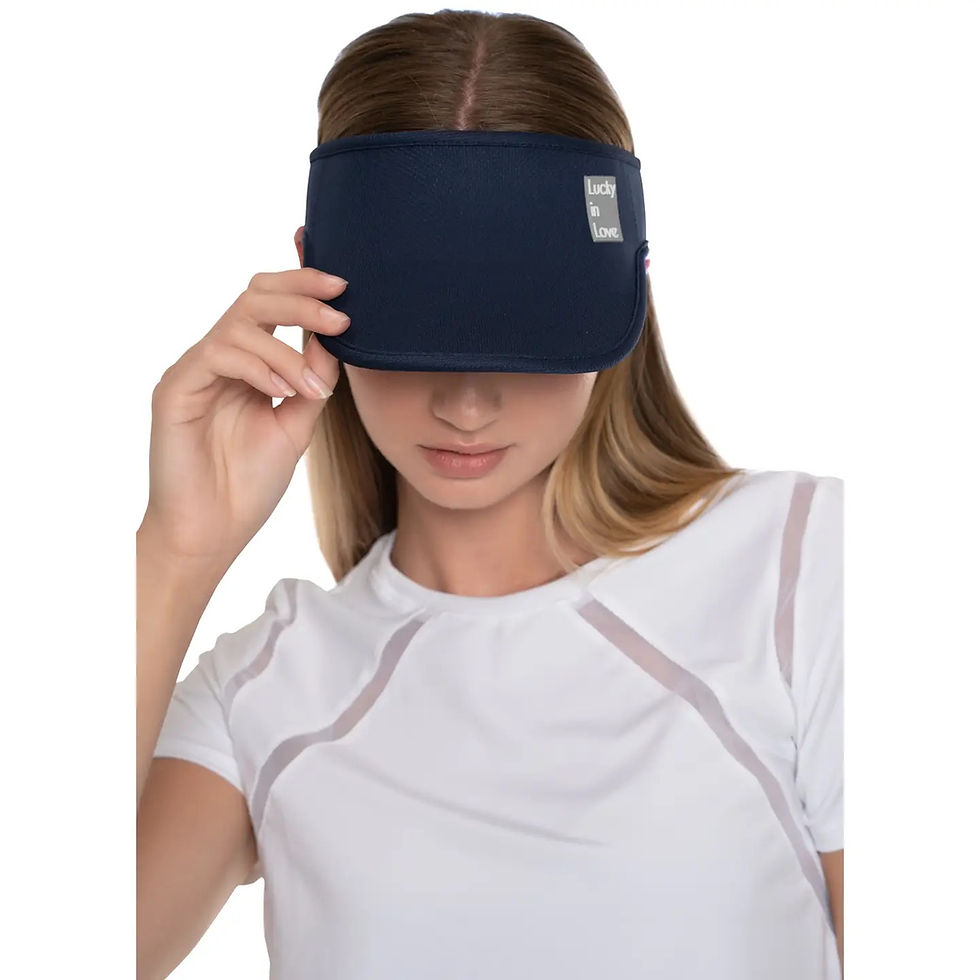 Thumbnail: Women's Lucky Logo Stretch Visor - Midnight