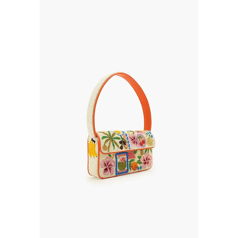 Thumbnail: Zesty Orchard Beaded Shoulder Bag