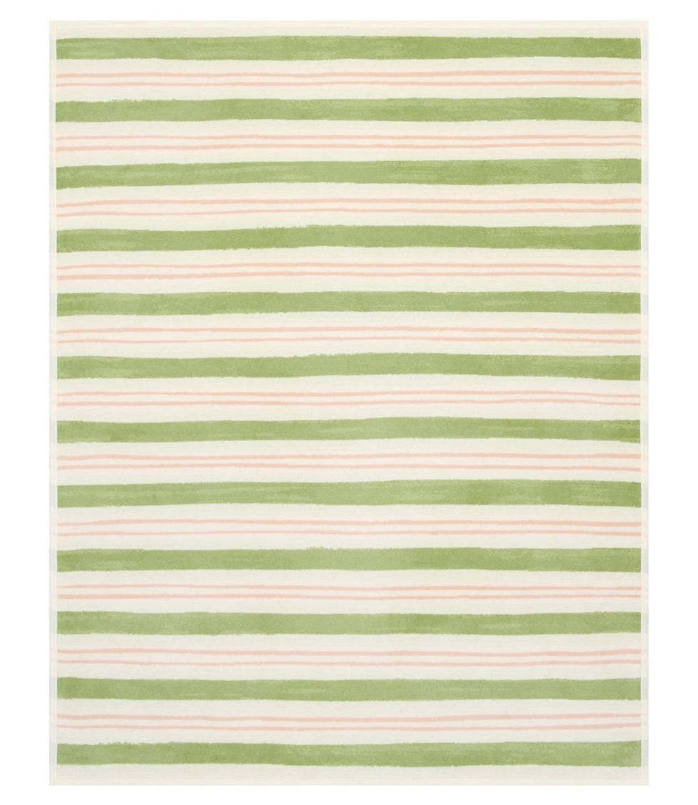 Thumbnail: Watercolor Stripe Blanket | 60″ x 80″