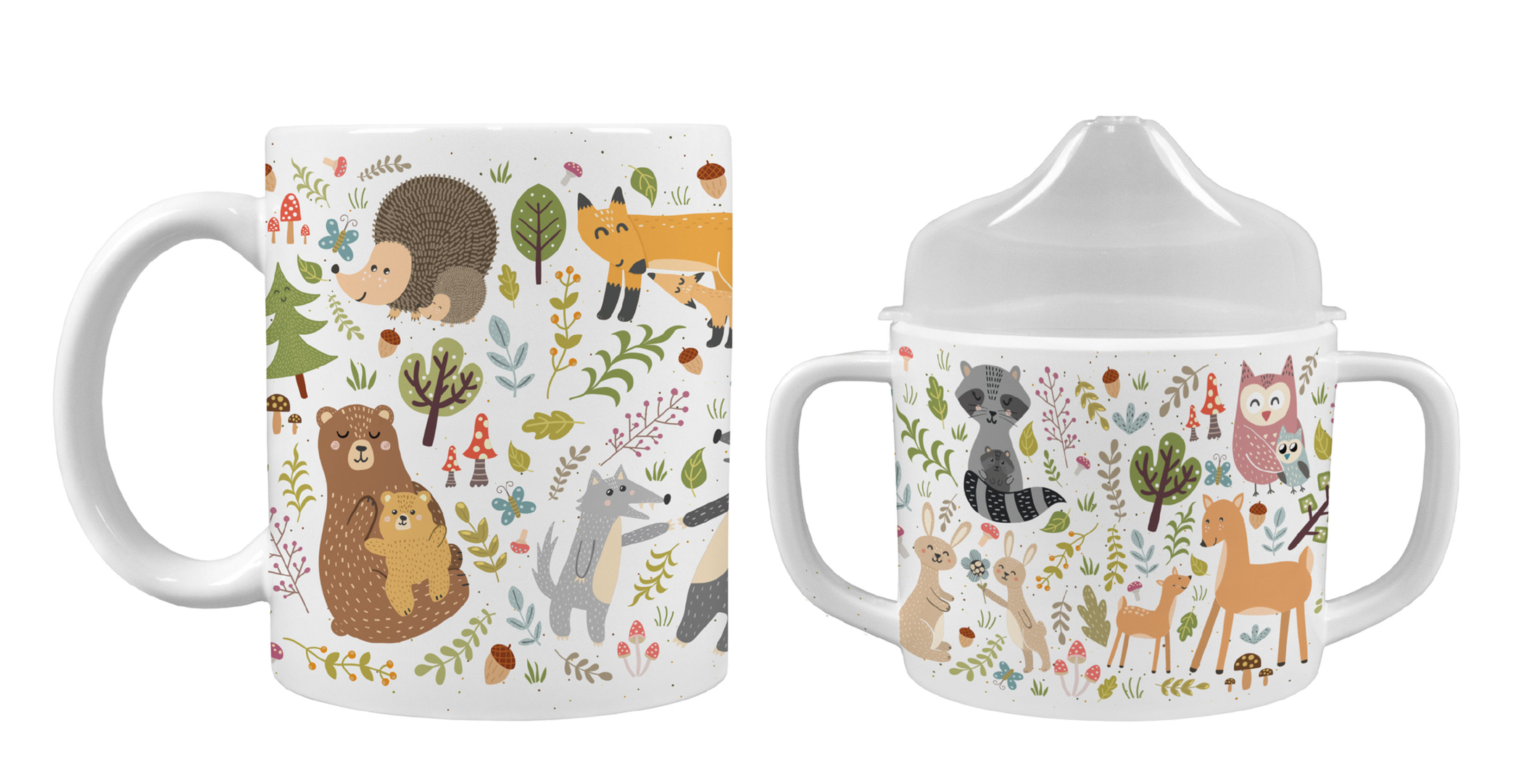 Mommy & Me Mug Set - Woodland Critters