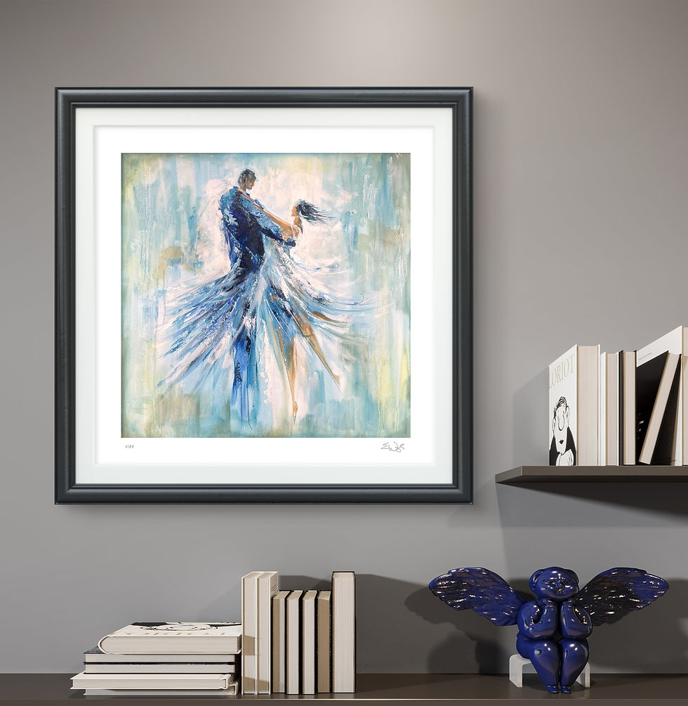 Thumbnail: First Dance — Limited Edition on Fine Art Paper 18" x 18"