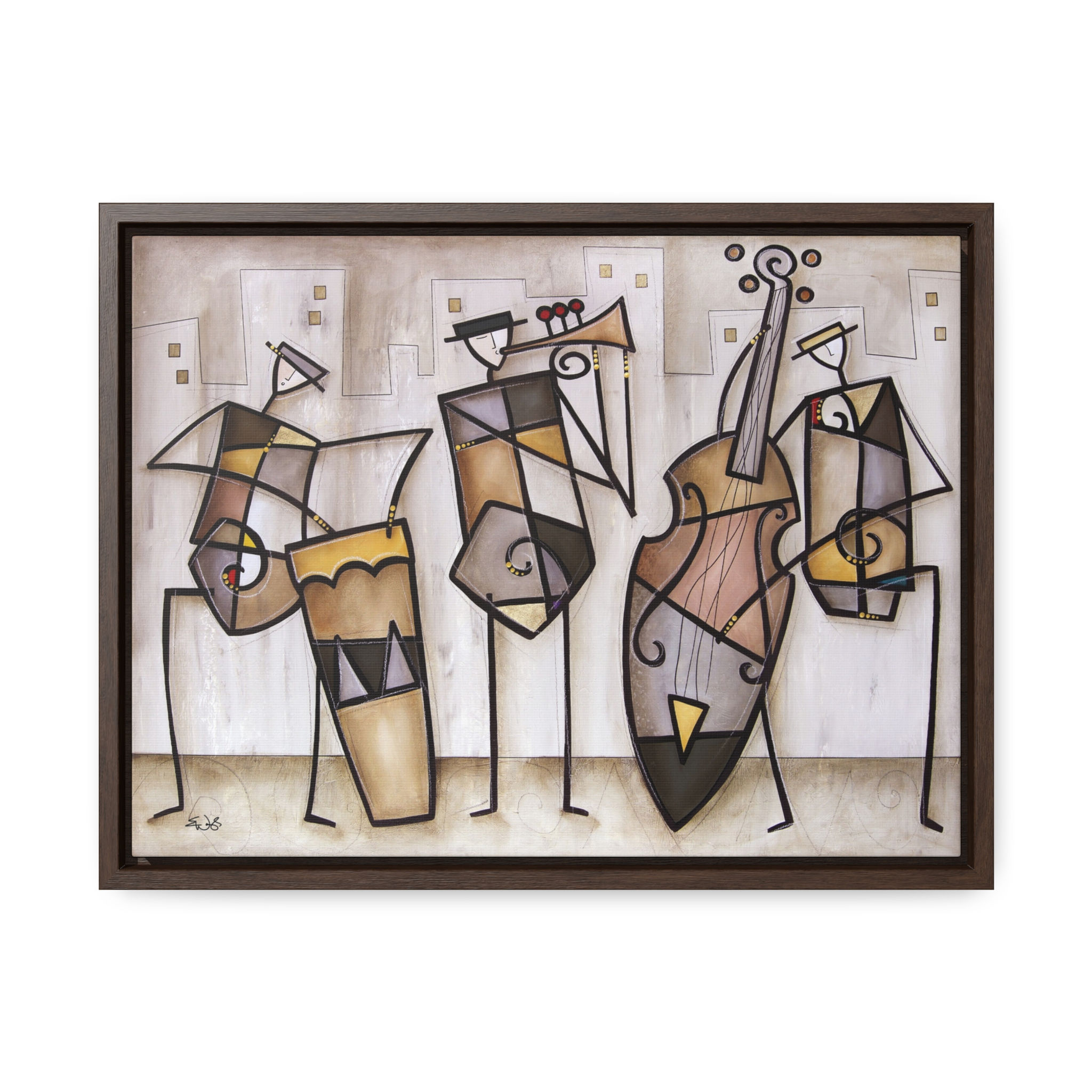Urban Trio by Eric Waugh Gallery Canvas Wrap framed