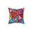 Thumbnail: Faux Suede Square Pillow. Colourful Love 1 by Eric Waugh