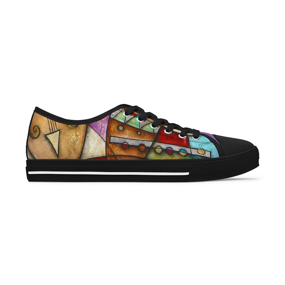 Thumbnail: Women's Low Top Sneakers "Music Makers" by Eric Waugh