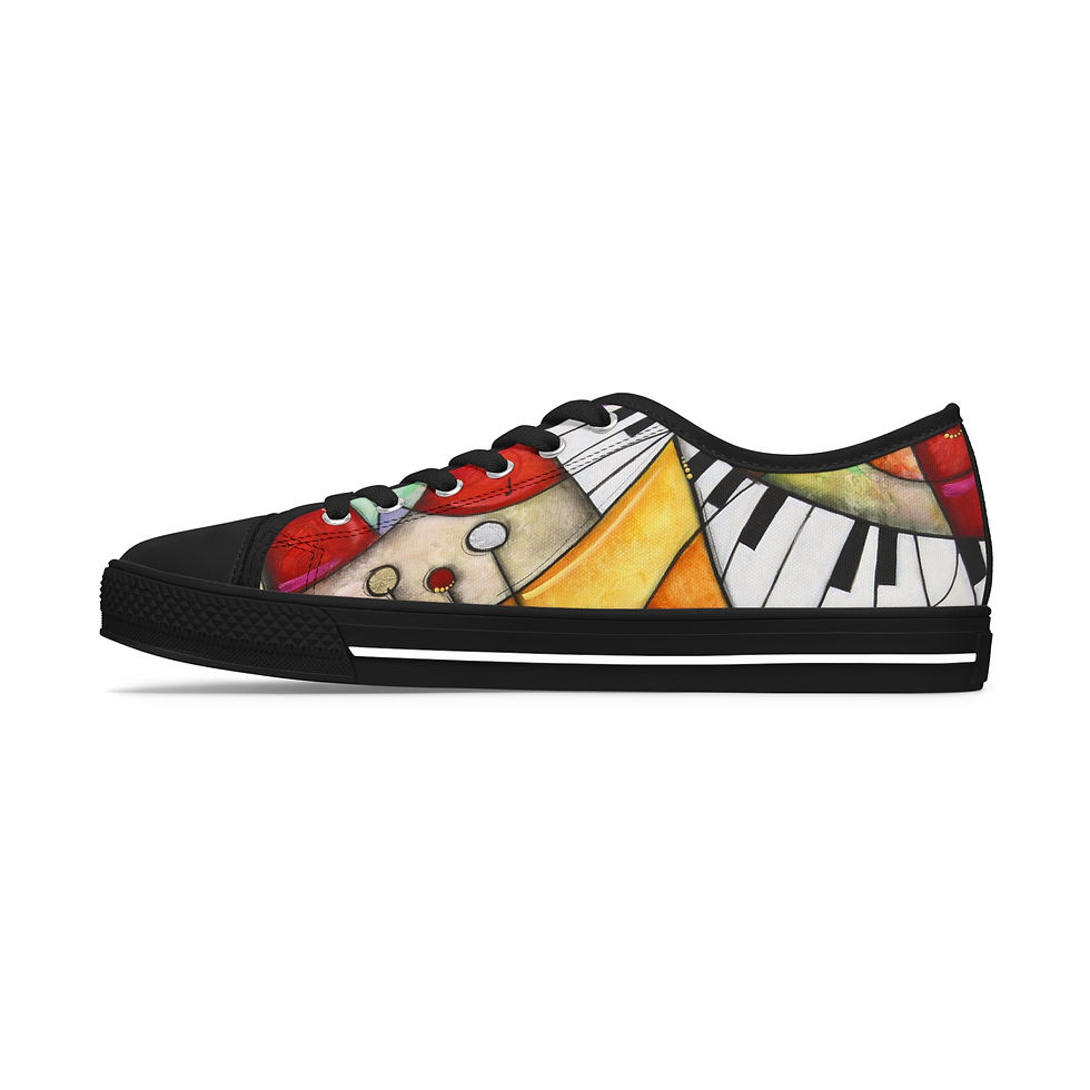 Thumbnail: Women's Low Top Sneakers "Music Makers" by Eric Waugh