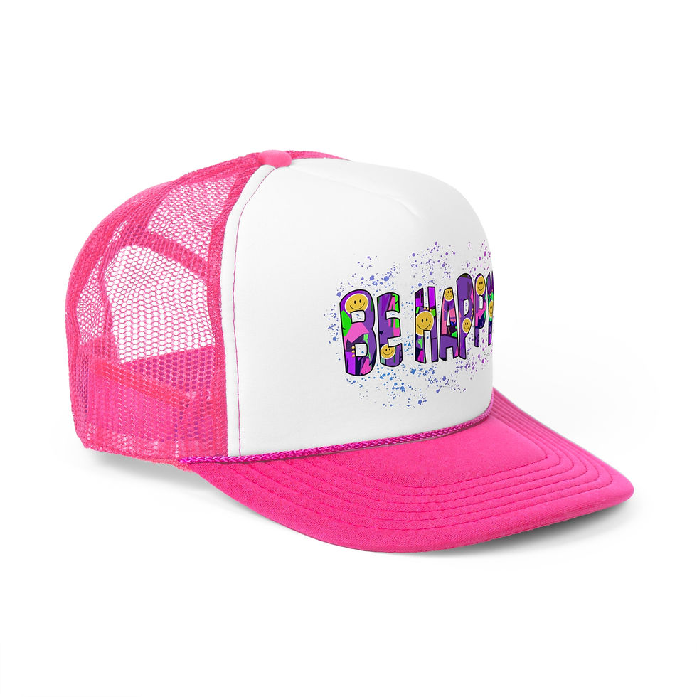 Thumbnail: Trucker Caps BE HAPPY By Eric Waugh
