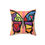 Thumbnail: Faux Suede Square Pillow. Butterfly Hearts and Swirls by Eric Waugh
