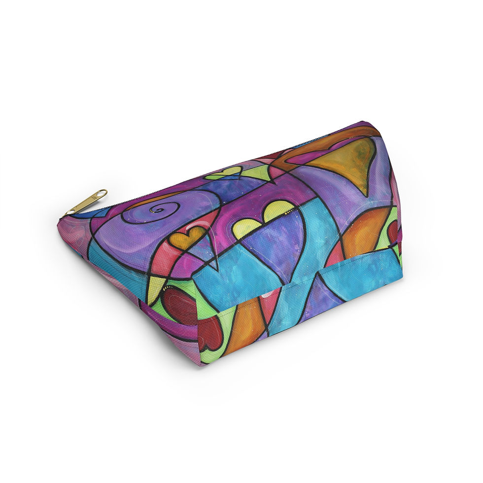 Thumbnail: Accessory Pouch ""PURPLE HEARTS" by Eric Waugh
