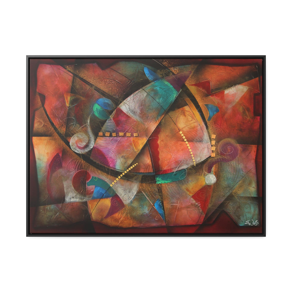 Thumbnail: Crimson Rhythm by Eric Waugh Gallery Canvas Wrap framed