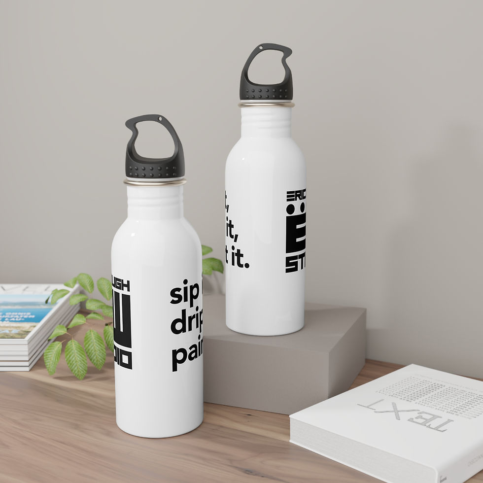 Thumbnail: Eric Waugh Studio Stainless Steel Water Bottle. Sip it, drip it, paint it.