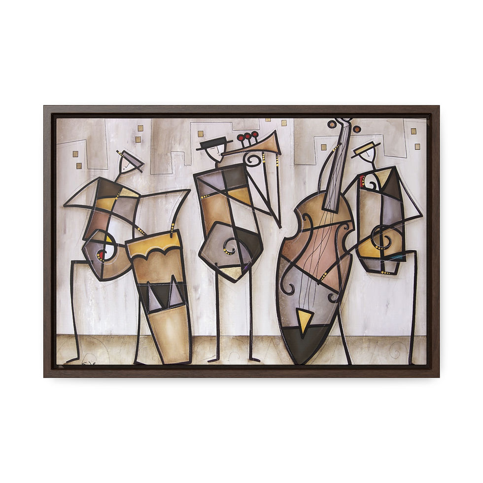 Thumbnail: Urban Trio by Eric Waugh Gallery Canvas Wrap framed