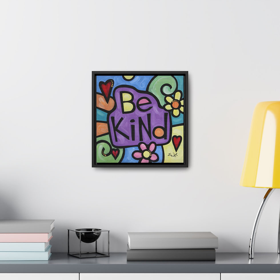 Thumbnail: Be Kind by Eric Waugh Gallery Canvas Wrap framed