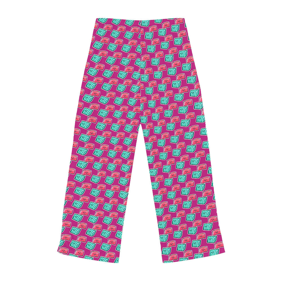 Thumbnail: Women's Pajama Pants. Let's stay in bed Forever by Eric Waugh